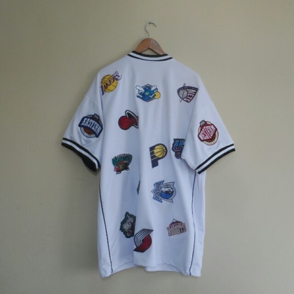 RARE All N One NBA Team Patches Jersey by Majestic - Picture 3 of 5